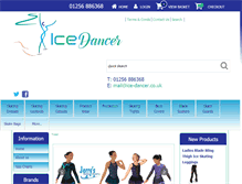 Tablet Screenshot of ice-dancer.co.uk